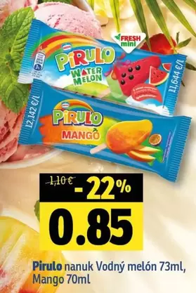 Pirulo nanuk Vodný melón, Mango