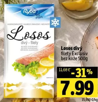 Losos divý filety