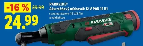 Aku račňový uťahovák 12 V PAR 12 B1 s akumulátorom (12 V/2 Ah) a nabíjačkou