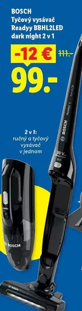 Bosch - Tyčový vysávač Readyy BBHL2LED dark night 2 v 1