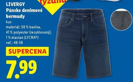 Pánské denimové bermudy