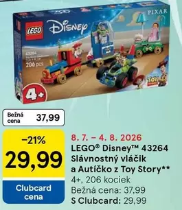 Lego - LEGO® Disney™ 43264 Slávnostný vláčik a Autíčko z Toy Story
