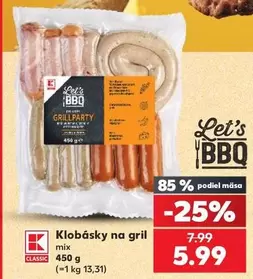 Mix - Klobásky na gril mix