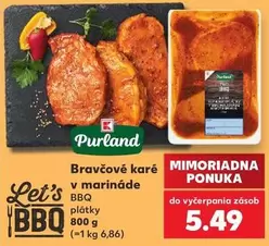 Bravčové karé v marináde BBQ plátky