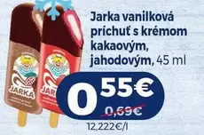 Jarka vanilková príchuť s krémom, kakaovým, jahodovým