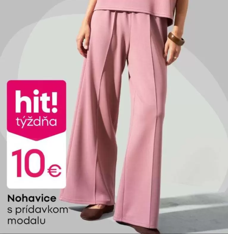 Nohavice s prídavkom modalu