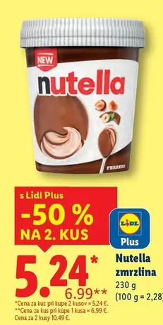 Nutella -  zmrzlina