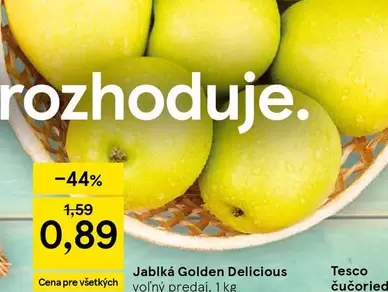 Jablká Golden Delicious