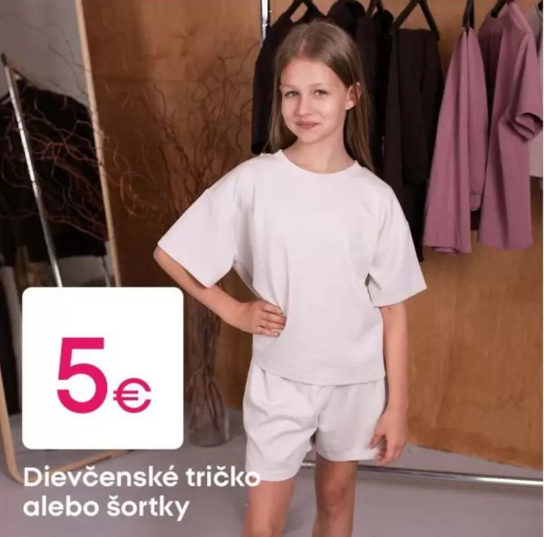 Dievčenské tričko alebo šortky