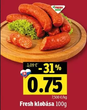 Fresh klobása