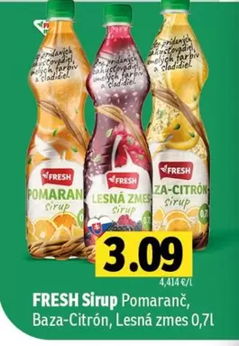 Sirup Pomaranč, Baza-Citrón, Lesná zmes