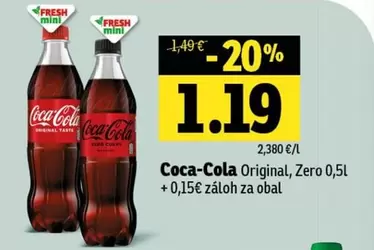 Coca Cola - Coca-Cola Original, Zero