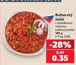 Bulharský šalát s lahôdkovou salámou