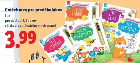 Cvičebnica pre predškolákov