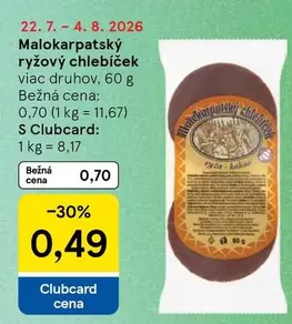 Malokarpatský ryžový chlebíček