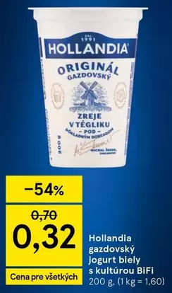 gazdovský jogurt biely s kultúrou BiFi