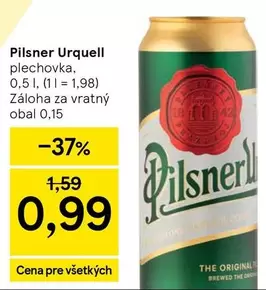Pilsner Urquell plechovka