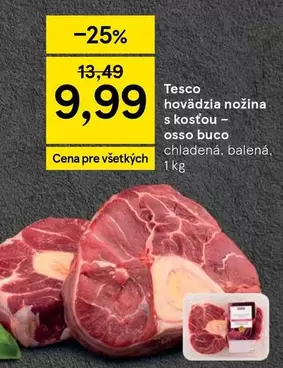 hovädzia nožina s kosťou - osso buco