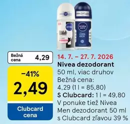 Nivea - dezodorant