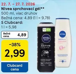 Nivea - sprchovací gél