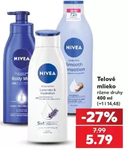 Nivea - Telové mlieko