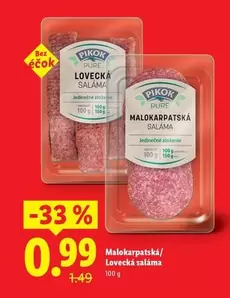 Malokarpatská / Lovecká saláma