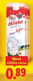 Mlieko polotučné 3,5%
