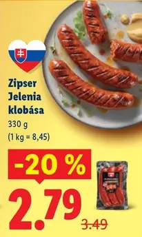 Zipser Jelenia klobása