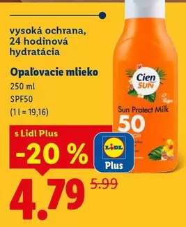 Opaľovacie mlieko
