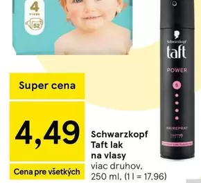Taft lak na vlasy