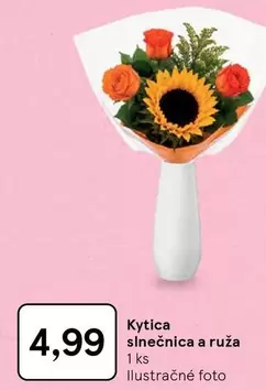 Kytica slnečnica a ruža