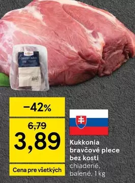 Bravčové plece bez kosti