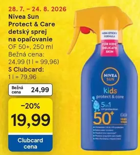 Nivea - Protect & Care dětsksprsj na opalovsns of 50+, 250 ml