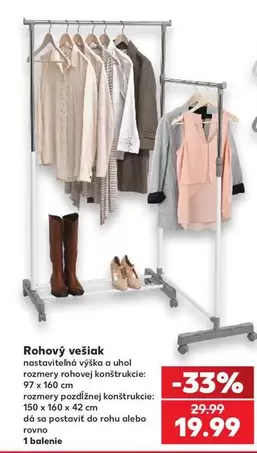 Rohový vešiak