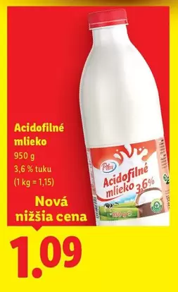 Acidofilné mlieko