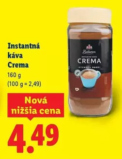 Instantná káva Crema