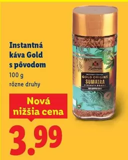 Instantná káva Gold