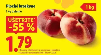 Ploché broskyne