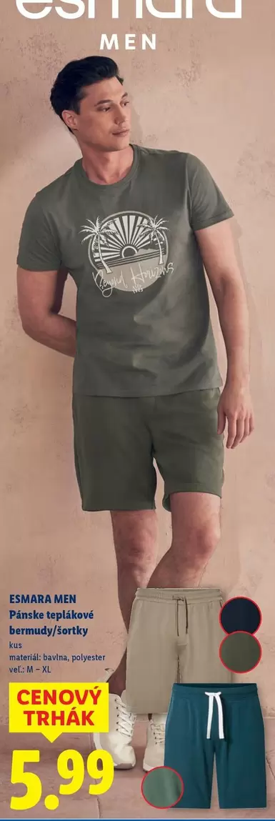 Pánske teplákové bermudy/šortky