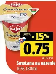 Smotana na varenie