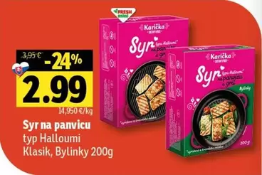 Syr na panvicu typ Halloumi Klasik, Bylinky