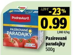Pasírované paradajky