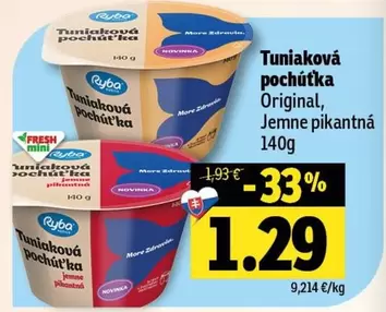 Tuniaková pochúťka Original, Jemne pikantná