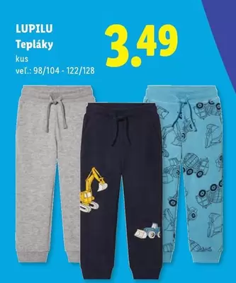 LUPILU Tepláky vel.: 98/104 - 122/128