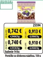 Perníčky so slivkovou náplňou, 150 g