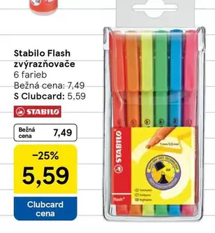 Stabilo Flash zvýrazňovače