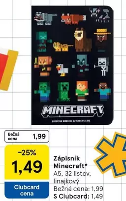 Minecraft - Zápisník