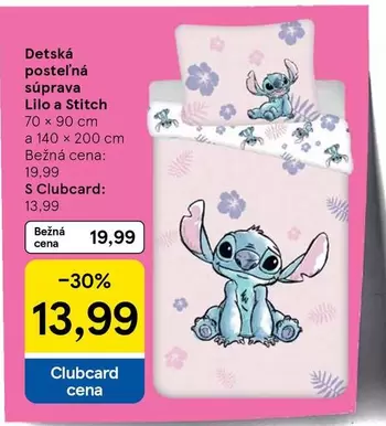 Stitch - Detská posteľná súprava Lilo a