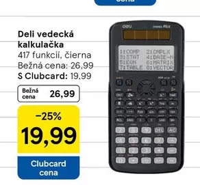 Deli vedecká kalkulačka