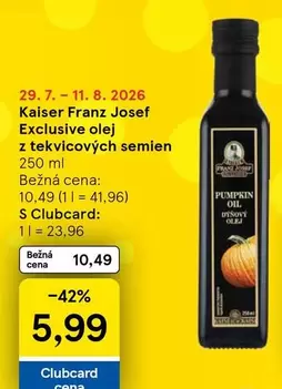 Exclusive olej z tekvicových semien